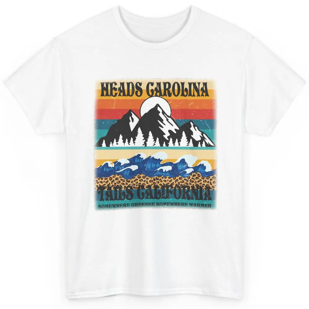 Vintage Heads Carolina Tail California Summer Beach Mountain Classic Unisex T-Shirt