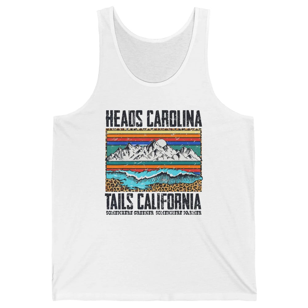 Vintage Heads Carolina Tail California Beach Summer Travel Unisex Jersey Tank