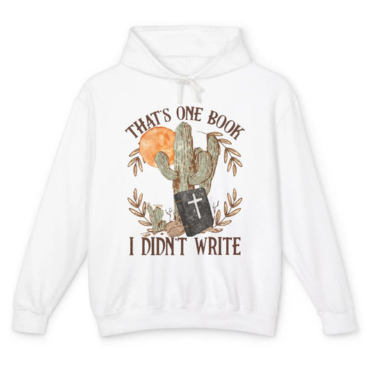 Retro Bible That's One Book I Didn't Write Western Christian Unisex Lightweight Hoodie