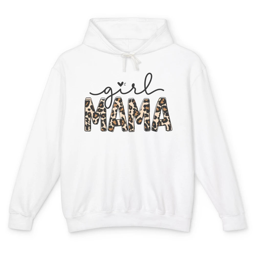 Girl Mama Leopard Mom Of Girls Western Mama Mother Gift Unisex Lightweight Hoodie