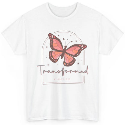 Transformed By God's Love Butterfly Faith Christian Jesus Classic Unisex T-Shirt