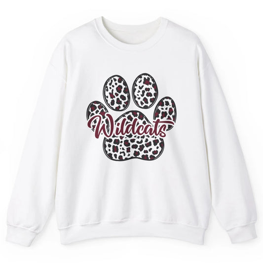 Wildcats Spirit Cat Paw Leopard Western Cat Mom Cat Lovers Unisex Crewneck Sweatshirt