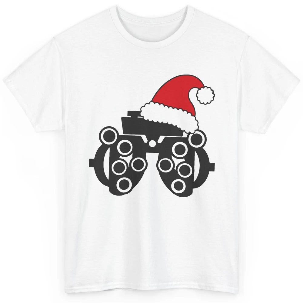 Funny Phoropter Santa Hat Optometrist Optician Christmas Classic Unisex T-Shirt