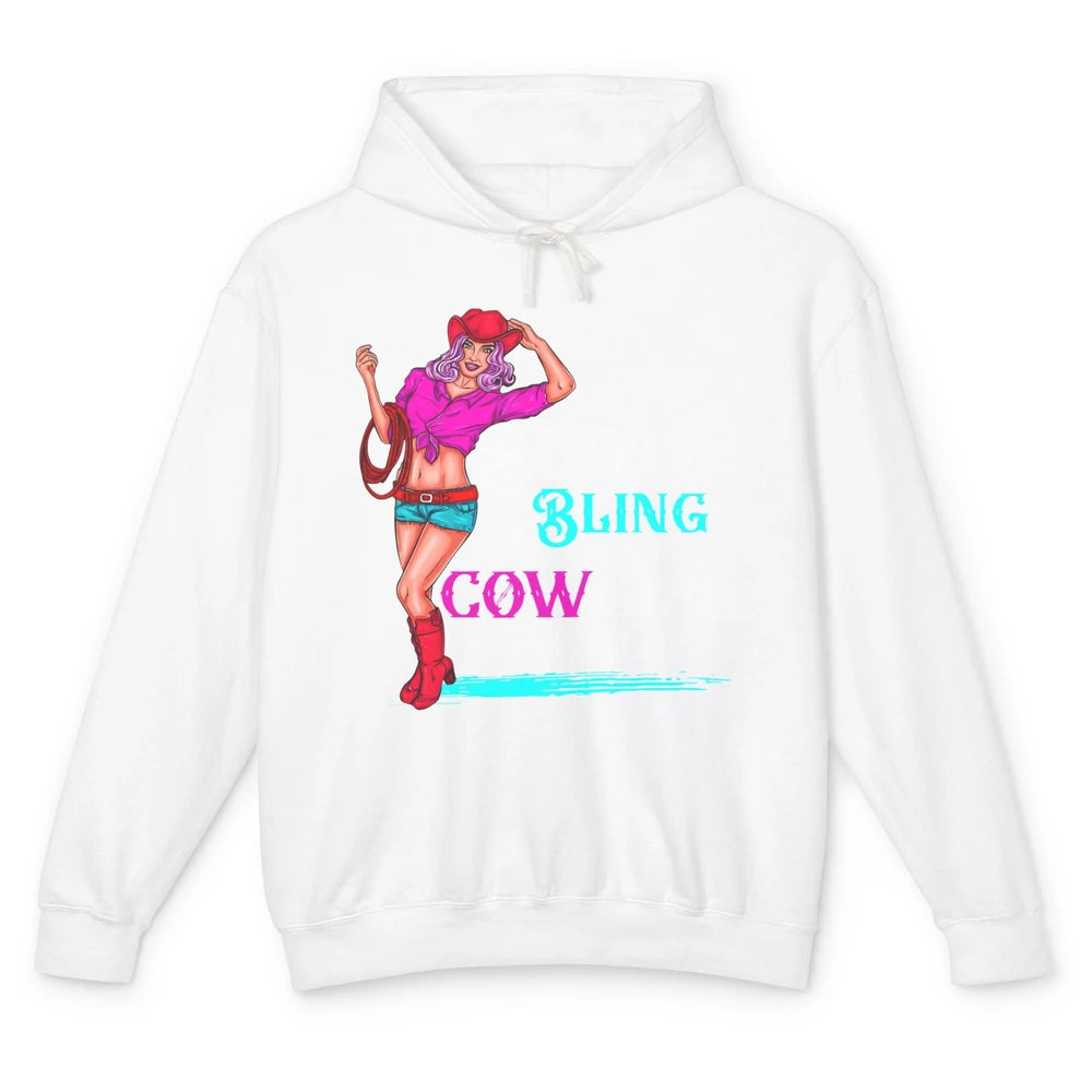 Cowgirl Boots And Bling It's Cowgirl Things Western Country Unisex Lightweight Hoodie