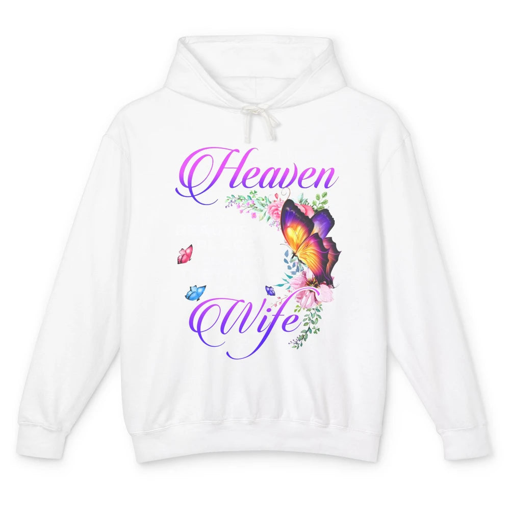 Butterfly Heaven Beautiful They Have My Wife Guardian Angel Unisex Lightweight Hoodie