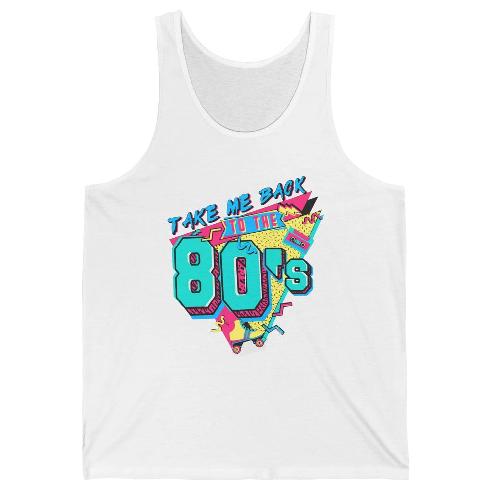 Take Me Back To The 80s Retro 1980s Cassette Made In The 80s Unisex Jersey Tank