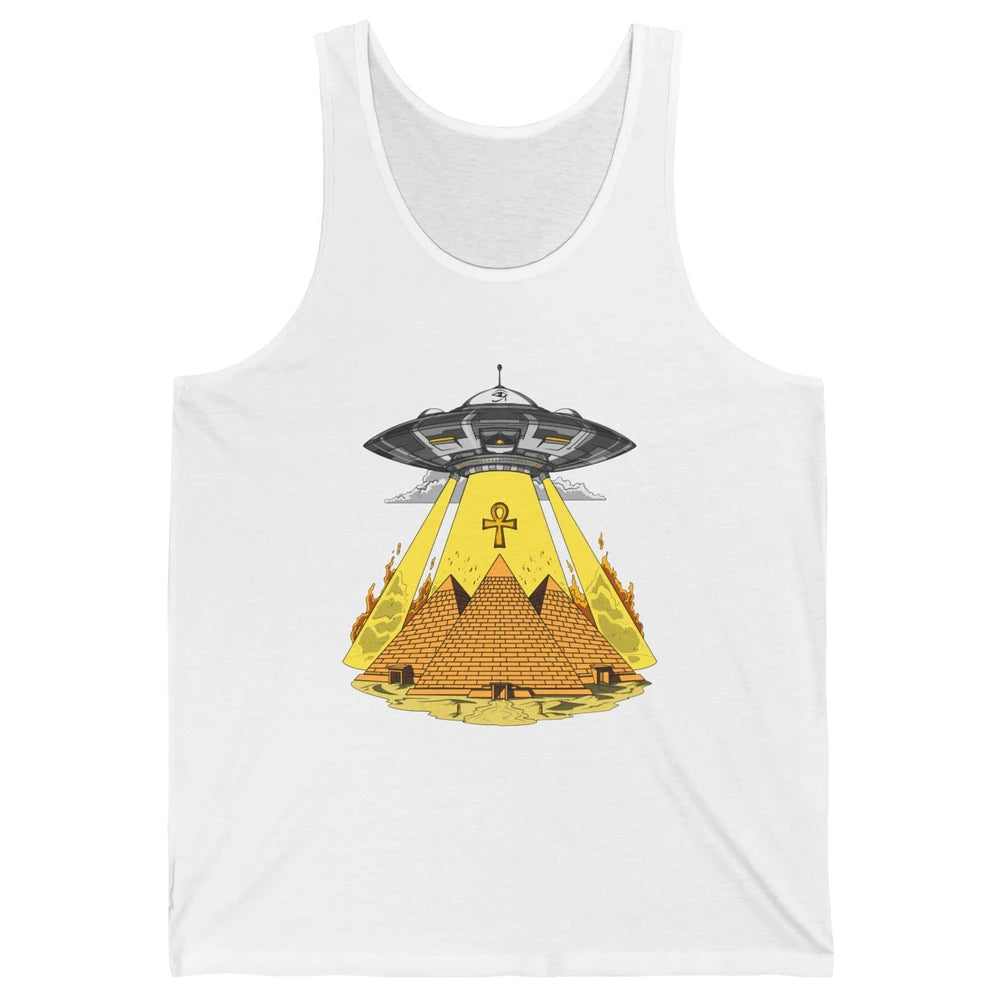 Ancient Egyptian Pyramids Alien Space Annunaki Conspiracy Unisex Jersey Tank