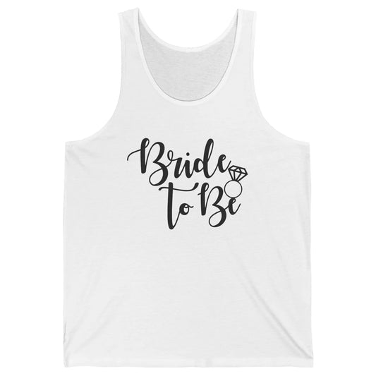 Bride To Be Wedding Ring Future Mrs. Engagement Bachelorette Unisex Jersey Tank