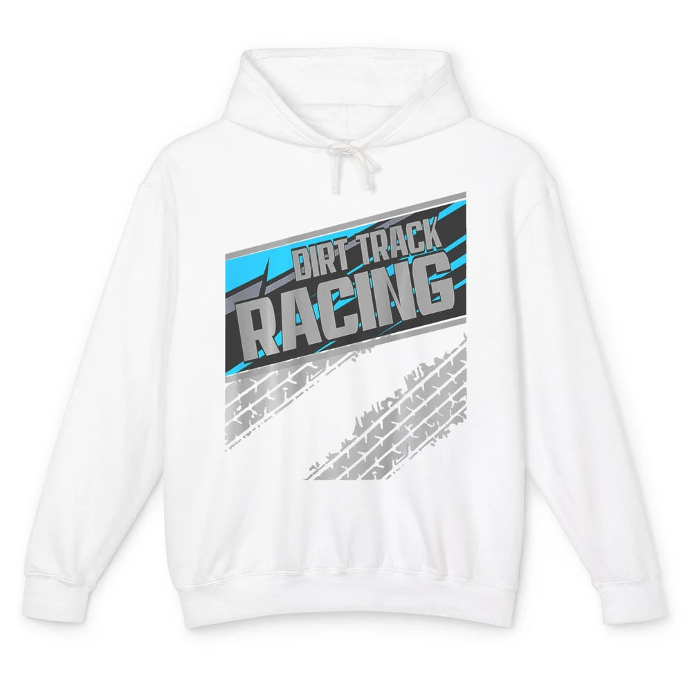 Dirt Track Racing Vintage Retro Sprint Car Speed Race Truck Unisex Lightweight Hoodie