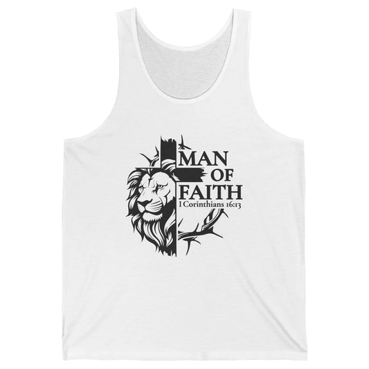 Yeshua Lion Of Judah Man Of Faith Bible Christian Religious Unisex Jersey Tank