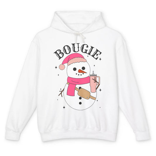 Funny Christmas Boo-jee Snowman Bougie Christmas Winter Unisex Lightweight Hoodie