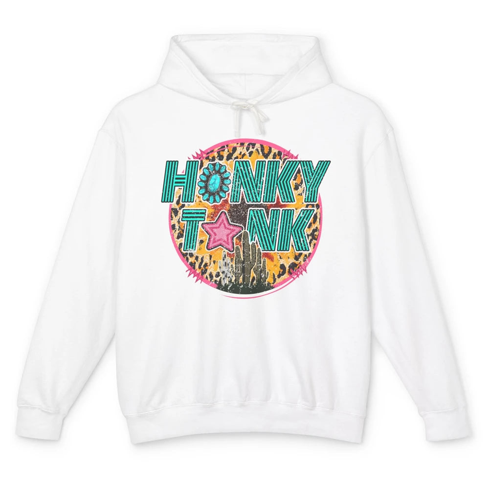 Honky Tonk Highway Desert Cactus Western Country Cowboy Gift Unisex Lightweight Hoodie