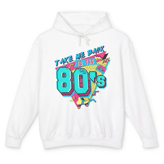 Vintage Take Me Back To The 80s Cassette Retro Rainbow Child Unisex Lightweight Hoodie