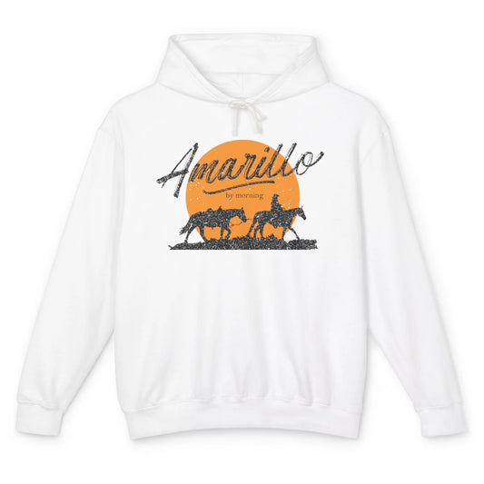 Country Music Amarillo By Morning Rodeo Western Cowboy Gift Unisex Lightweight Hoodie