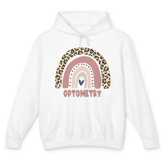 Optometry Life Leopard Rainbow Optometrist Optician Gift Unisex Lightweight Hoodie