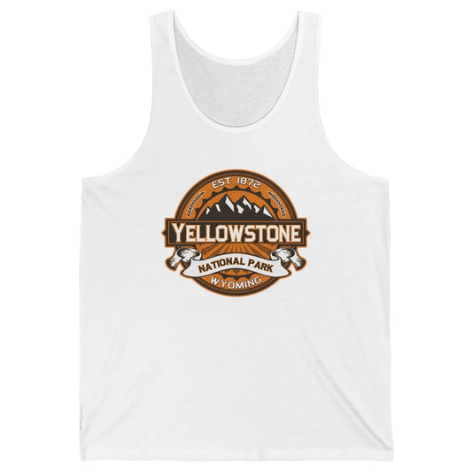 Yellowstone National Park Wyoming Golden Mountains Vintage Unisex Jersey Tank