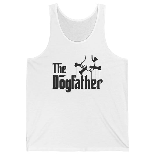 The Dogfather Parody Dog Lovers Funny Dog Dad Fathers Day Unisex Jersey Tank