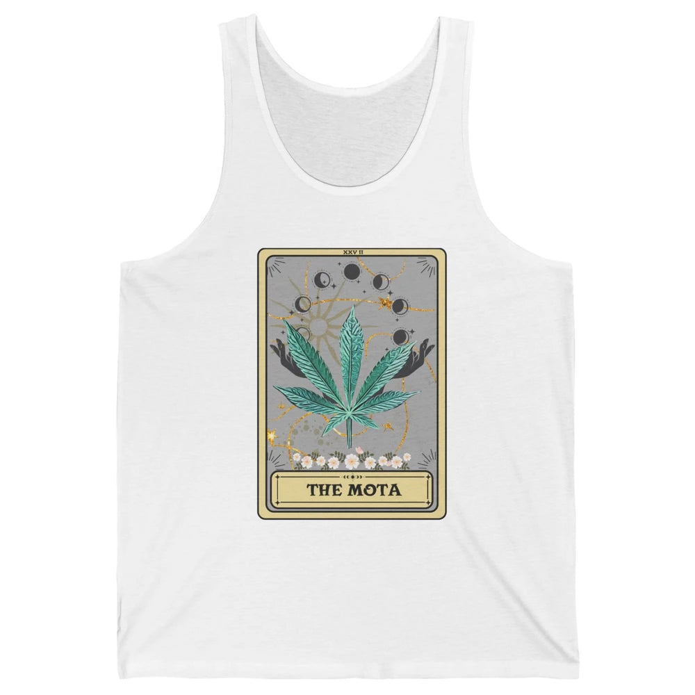 Vintage Weed The Mota Tarot Card Weed Cannabis Marijuana Unisex Jersey Tank