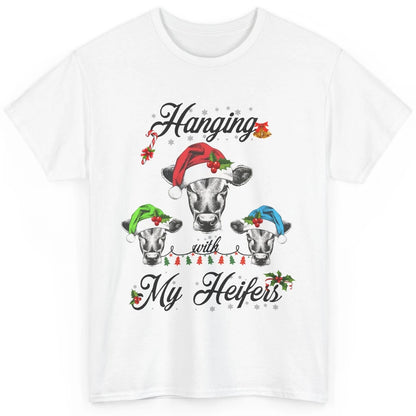 Funny Hanging With My Heifers Santa Heifer Christmas Costume Classic Unisex T-Shirt