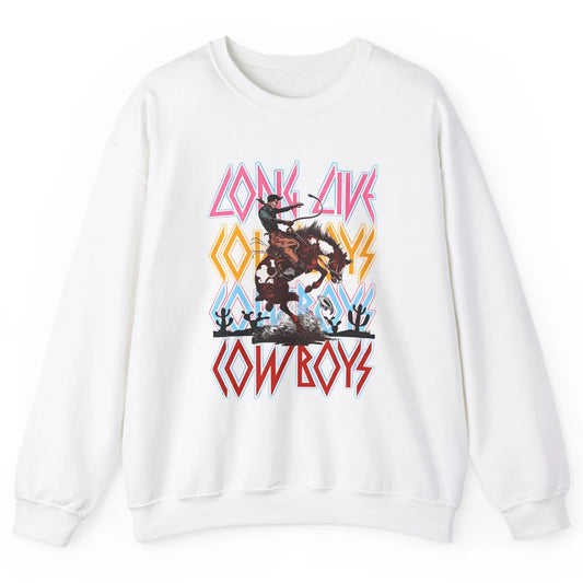 Texas Cowboys Cowgirl Rodeo Western Country Retro Horserider Unisex Crewneck Sweatshirt