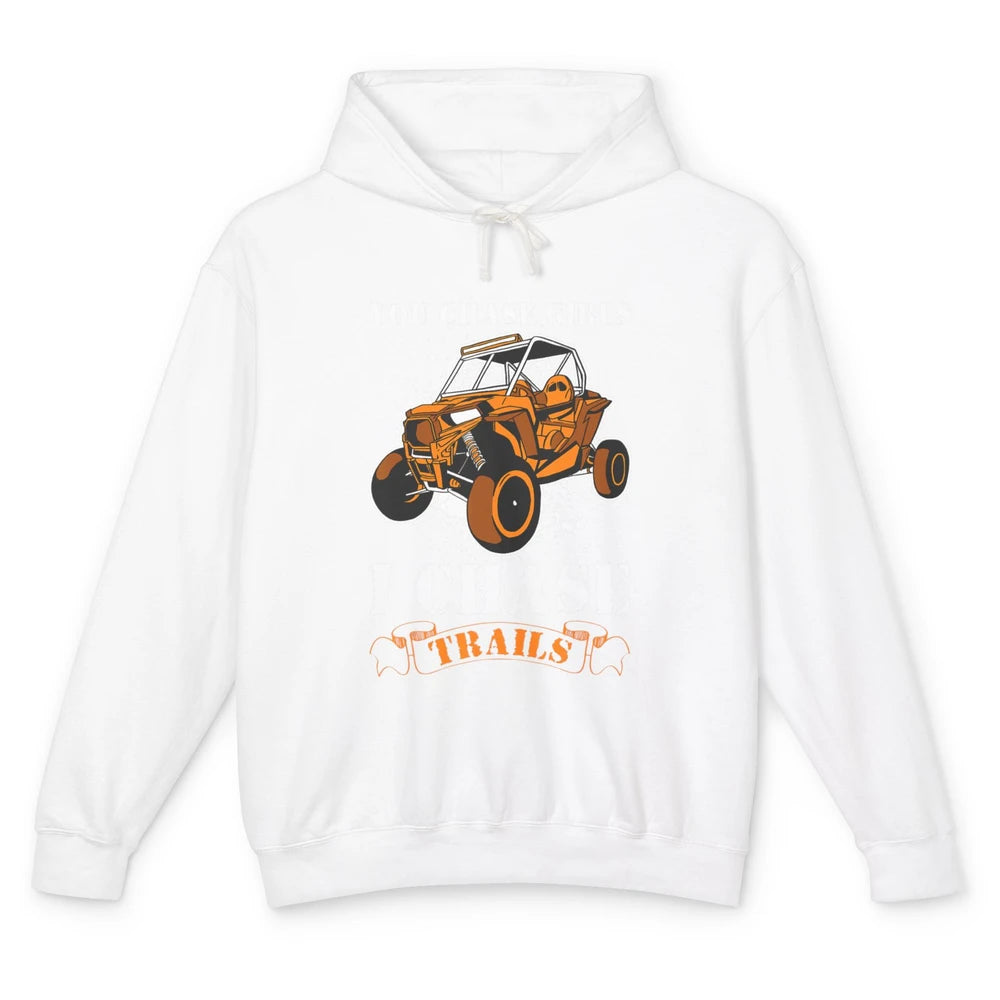 Retro Chase Trails Mud Rider Dirty UTV SXS Rider Offroad Unisex Lightweight Hoodie