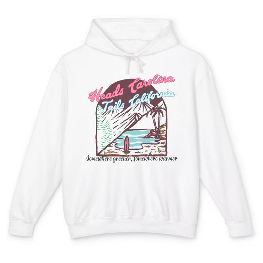 Heads Carolina Tail California Western Summer Beach Paradise Unisex Lightweight Hoodie