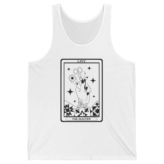 The Quilter Tarot Card Quilting Tool Sewing Yarning Crafting Unisex Jersey Tank