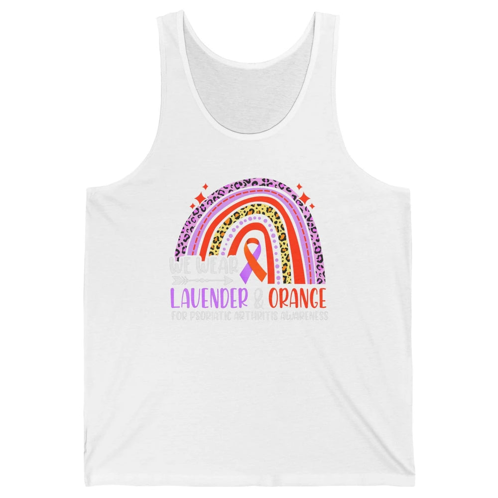 Wear Lavender Orange Rainbow Psoriatic Arthritis Month PsA Unisex Jersey Tank