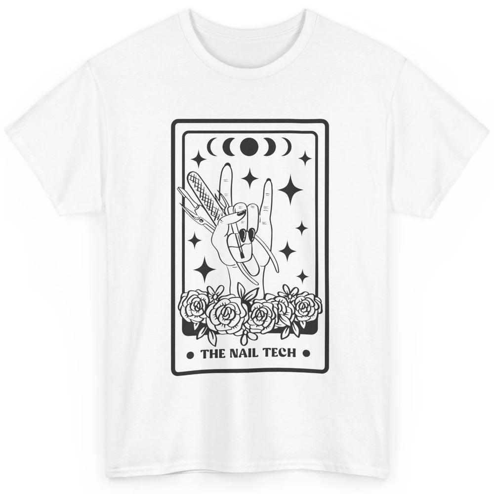 The Nail Tech Tarot Card Beautician Nail Boss Cosmetology Classic Unisex T-Shirt