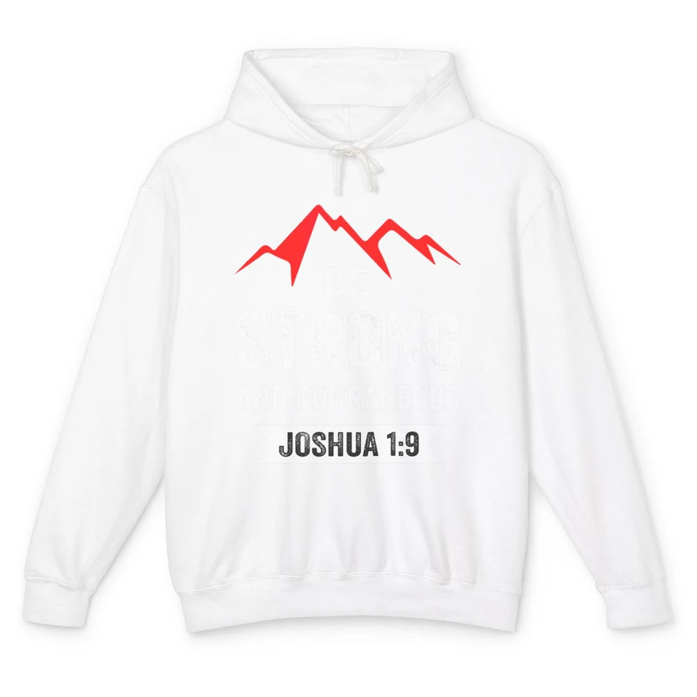 Be Strong And Courageous Bible Verse Jesus Christian Retro Unisex Lightweight Hoodie