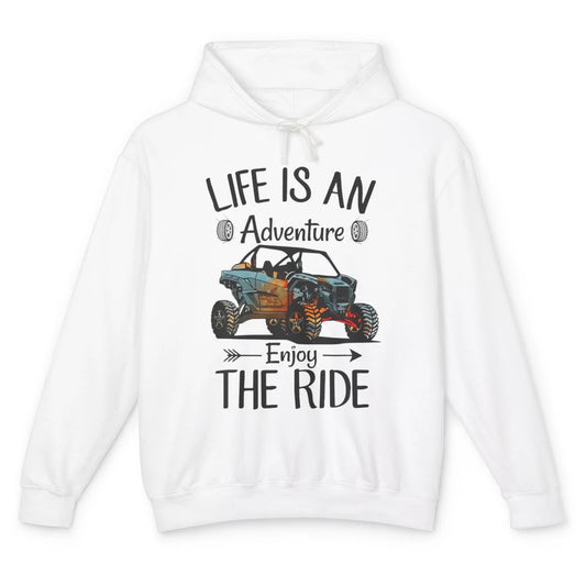 Retro Enjoy The Ride ATV Rider UTV Mud Riding SXS Offroad Unisex Lightweight Hoodie