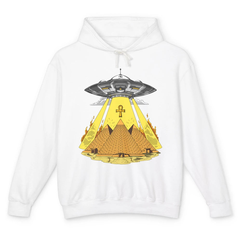 Ancient Egyptian Pyramids Alien Space Annunaki Conspiracy Unisex Lightweight Hoodie