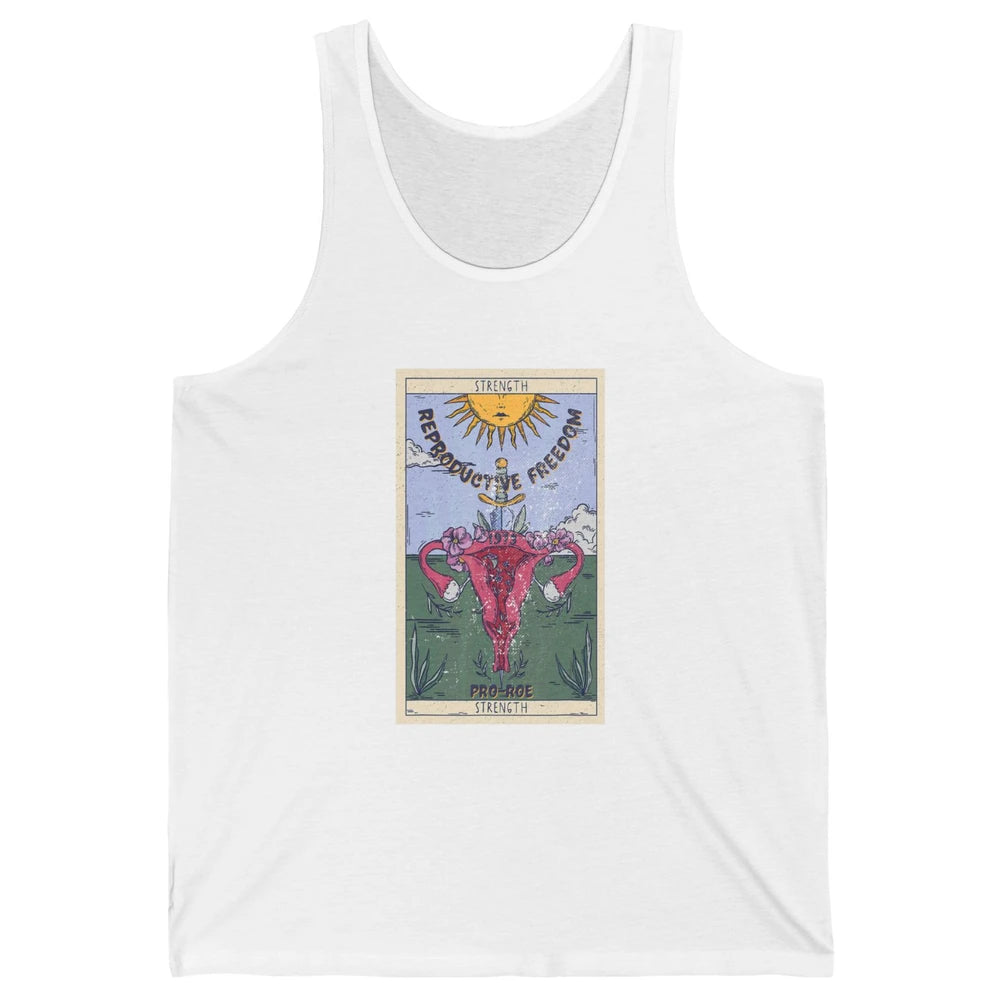 1973 Pro Roe Feminist Strength Tarot Card Mystical Halloween Unisex Jersey Tank