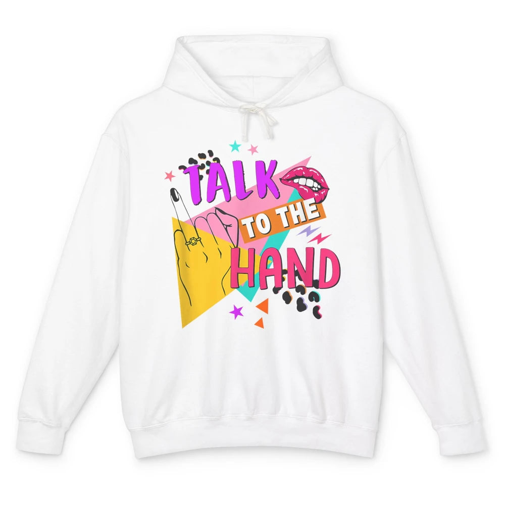 Talk To Hand Bride Retro 90s Bachelorette Bridal Engagement Unisex Lightweight Hoodie