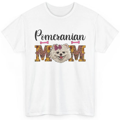 Sunflower Leopard Pomeranian Mom Western Pomeranian Dog Lady Classic Unisex T-Shirt