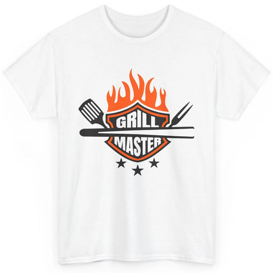 Funny BBQ Grill Master Grillfather Grilling Flames Grillers Classic Unisex T-Shirt