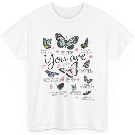 You Are Beautiful Bible Verse Butterfly Christian Jesus God Classic Unisex T-Shirt