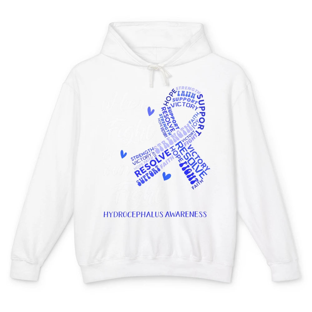 Her Fight Our Fight Warrior Hydrocephalus Cancer Awareness Unisex Lightweight Hoodie