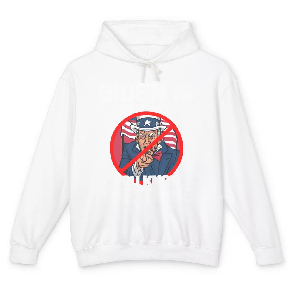 Uncle Sam Biden's Not My You Know The Thing July 4th Patriot Unisex Lightweight Hoodie