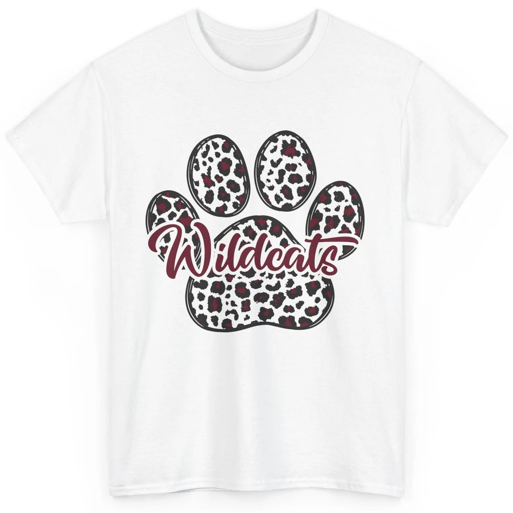 Wildcats Spirit Cat Paw Leopard Western Cat Mom Cat Lovers Classic Unisex T-Shirt