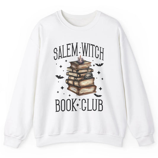 Retro Halloween Salem Witch Book Club Booknerd Reading Lover Unisex Crewneck Sweatshirt