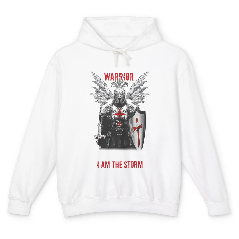 Knight Templar Fate Whispers To The Warrior Christian Belief Unisex Lightweight Hoodie