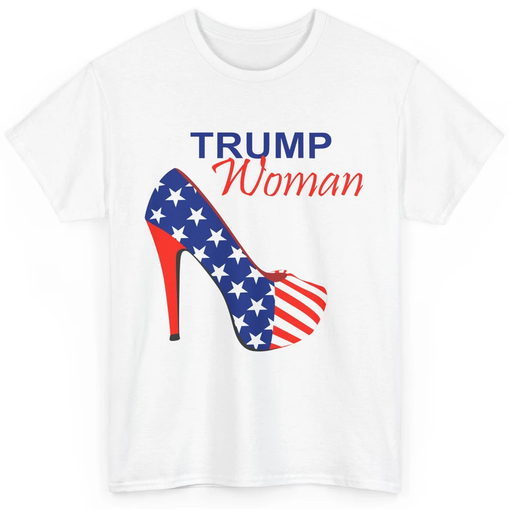 Trump Woman American Flag High Heel Republican Trump Support Classic Unisex T-Shirt