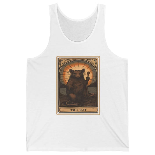 The Rat Tarot Card God Rat Halloween Rat Lovers Unisex Jersey Tank