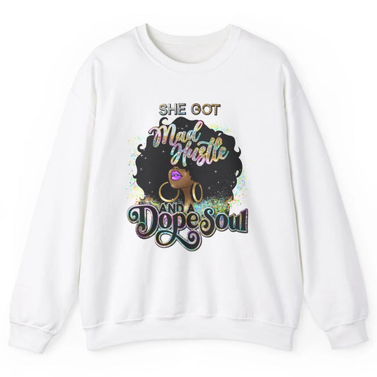 Black Girl She Got A Dope Soul Afro Women Christian Belief Unisex Crewneck Sweatshirt