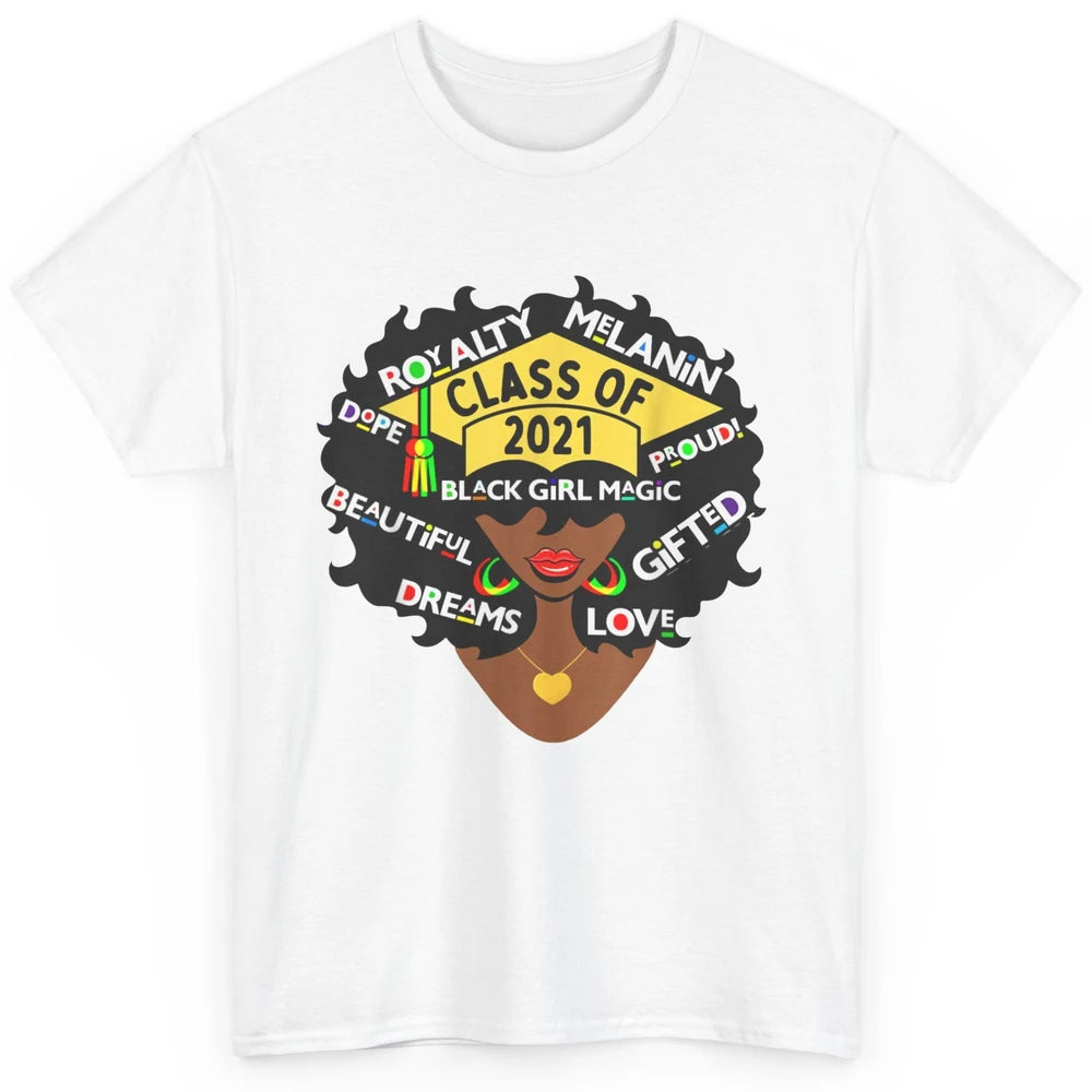 Class Of 2021 Black Educated High School College Graduation Classic Unisex T-Shirt