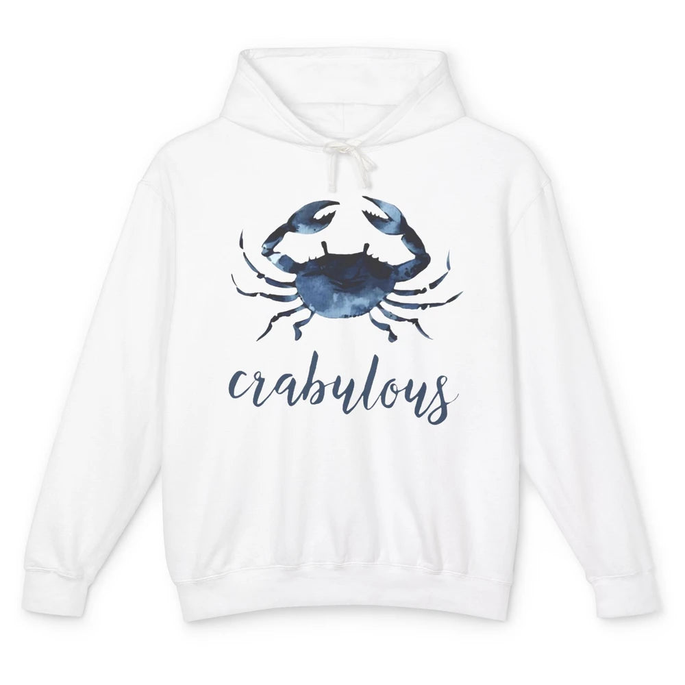 Crabulous Crab Season Feeling Crabulous Crab Lovers Gift Unisex Lightweight Hoodie