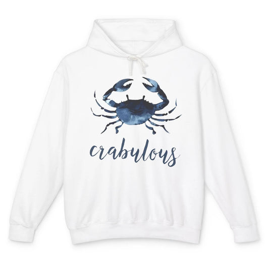 Crabulous Crab Season Feeling Crabulous Crab Lovers Gift Unisex Lightweight Hoodie