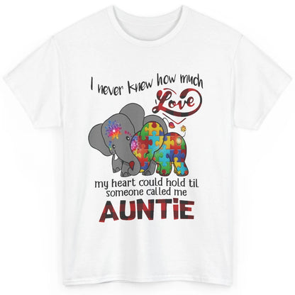 Elephant Autism Aunt Never Knew How Much Love My Heart Hold Classic Unisex T-Shirt