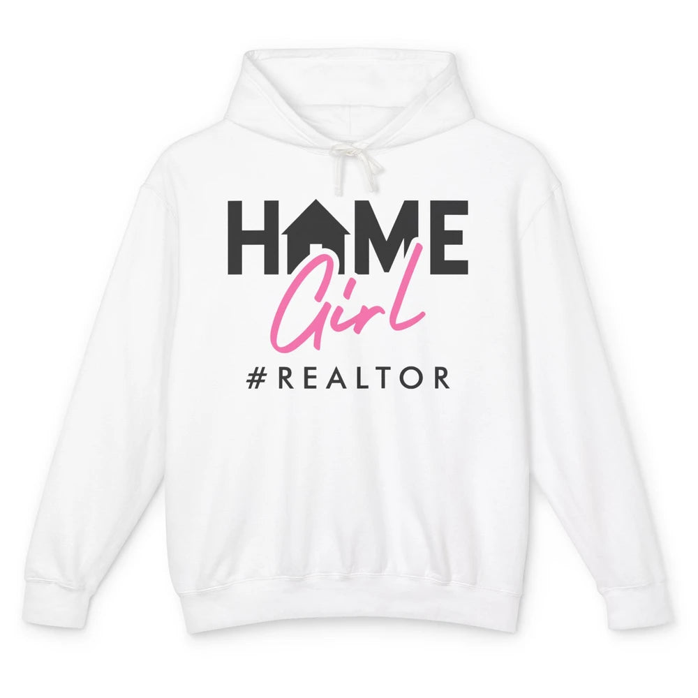 Realtor Life Home Girl Real Estate Agent Housing Investment Unisex Lightweight Hoodie